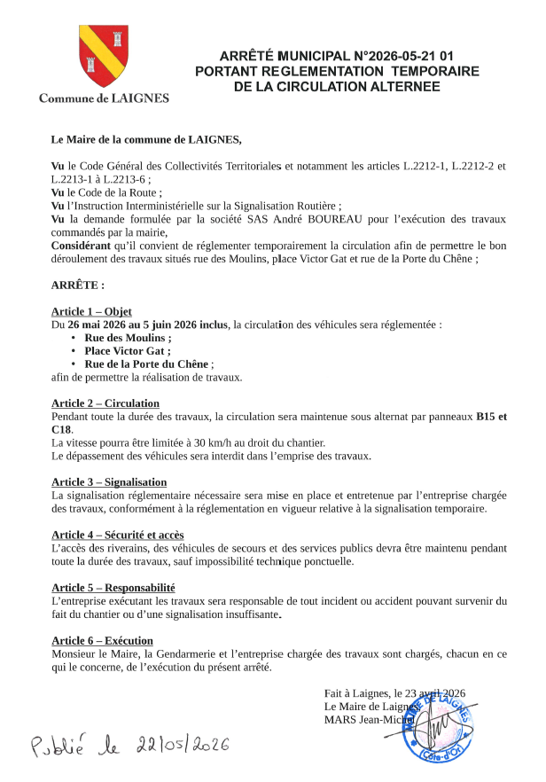 ARRETE